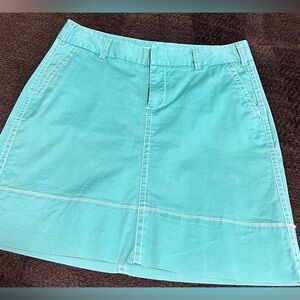 Women’s Merona teal cotton mini skirt. Size 10